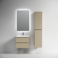 Тумба подвесная SANCOS Folk 590х445х500, c двумя ящиками оснащенными доводчиками, Капучино, арт. арт-FL60CP — фото 4, Тумбы под раковину