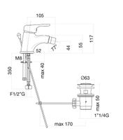 Товар: Смеситель для биде Fiore MISTRAL 42CR3710, хром - фото 2 Смеситель для биде Fiore MISTRAL 42CR3710, хром — фото 2, Смесители для биде