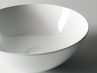 Раковина-чаша Ceramicanova Element 35 CN6002 Белая — фото 8, Раковины накладные