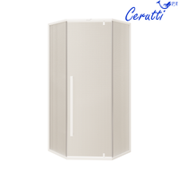 Товар: Душевой уголок Ceruttispa 90x90 C3AWD профиль Белый стекло рифленое - фото 4 Душевой уголок Ceruttispa 90x90 C3AWD профиль Белый стекло рифленое — фото 4, Душевые уголки трапеция