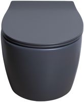 Унитаз Allen Brau Fantasy 4.11004.AN подвесной Антрацит без сиденья — фото 9, Подвесные унитазы