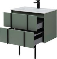 Тумба под раковину Allen Brau Reality 70 1.32004.CGM подвесная Олива матовая — фото 6, Тумбы под раковину