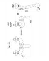 Товар: Смеситель для душа Fiore Jafar , золото арт-47OO5127 - фото 2 Смеситель для душа Fiore Jafar , золото арт-47OO5127 — фото 2, Смесители для душа с лейкой