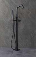 Смеситель для ванны Allen Brau Priority 5.31008-31 Черный матовый — фото 14, Смесители напольные