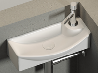 Товар: Раковина Ceramicanova Element 45 L CN6038L Белая - фото 3 Раковина Ceramicanova Element 45 L CN6038L Белая — фото 3, Мини-раковины