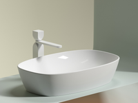 Раковина-чаша Ceramicanova Element 60 Белая глянцевая арт-CN6049 — фото 11, Раковины накладные