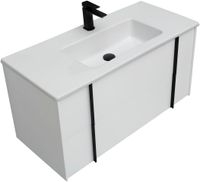 Тумба под раковину Allen Brau Reality 100 1.32007.WM подвесная Белая матовая — фото 17, Тумбы под раковину