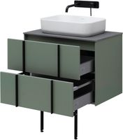 Тумба под раковину Allen Brau Reality 70 1.32004.CGM подвесная Олива матовая — фото 31, Тумбы под раковину