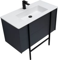 Тумба под раковину Allen Brau Reality 90 1.32006.AM подвесная Антрацит матовый — фото 45, Тумбы под раковину