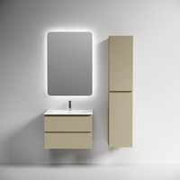 Тумба подвесная SANCOS Folk 690х445х500, c двумя ящиками оснащенными доводчиками, Капучино, арт.FL70CP — фото 4, Тумбы под раковину