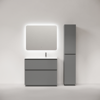 Тумба напольная SANCOS Folk Floor правая 995х445х850, c двумя ящиками оснащенными доводчиками, Ergraut soft, арт.FL100FRES — фото 4, Тумбы под раковину