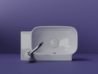 Раковина Ceramicanova Element 40 L CN6074L Белая — фото 8, Мини-раковины