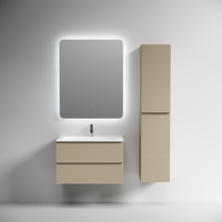 Тумба подвесная SANCOS Folk 790х445х500, c двумя ящиками оснащенными доводчиками, Капучино, арт.FL80CP — фото 4, Тумбы под раковину