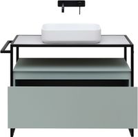 Тумба под раковину Allen Brau Priority 100 1.31003.PWM Папирус матовый — фото 13, Тумбы под раковину