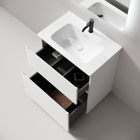 Тумба напольная SANCOS Folk Floor, 690х445х850, c двумя ящиками оснащенными доводчиками, Bianco, арт. арт-FL70FW — фото 2, Тумбы под раковину