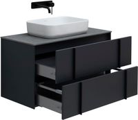 Тумба под раковину Allen Brau Reality 90 1.32006.AM подвесная Антрацит матовый — фото 20, Тумбы под раковину