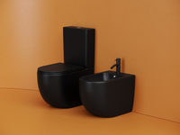 Напольный пристенный унитаз Metropol смыв Торнадо черный матовый CN4001TMB — фото 11, Напольные унитазы