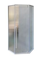 Душевой уголок Ceruttispa 90x90 C3AWD профиль Белый стекло рифленое — фото 12, Душевые уголки трапеция