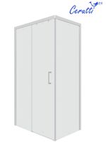 Душевой уголок Ceruttispa Vito 110x80 L профиль Хром стекло прозрачное — фото 6, Прямоугольные душевые уголки