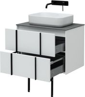 Тумба под раковину Allen Brau Reality 70 1.32004.WM подвесная Белая матовая — фото 31, Тумбы под раковину