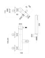 Товар: Смеситель для ванны Fiore XENON , хром арт-44CR5150 - фото 2 Смеситель для ванны Fiore XENON , хром арт-44CR5150 — фото 2, Смеситель для ванны
