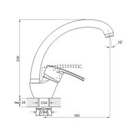 Смеситель для кухни G.Lauf 8G4-A181KT, бронза — фото 2, Смесители для кухни