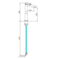 Смеситель для раковины Boch Mann Como BG XL BM9632 Черный матовый Золото — фото 8, Смесители для раковины