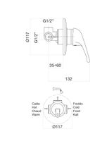 Смеситель для душа Fiore KING , хром арт-39CR1300 — фото 2, Смеситель для душа