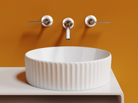 Раковина-чаша Ceramicanova Element 36 CN6057 Белая глянцевая — фото 8, Раковины накладные