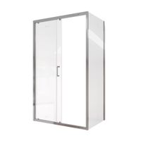 Душевой уголок Ceruttispa Gloria 120x80 профиль Хром стекло прозрачное — фото 7, Прямоугольные душевые уголки