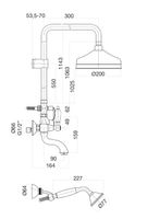 Товар: Душевая система Fiore COLONIALE , хром/золото арт-02CO0615 - фото 2 Душевая система Fiore COLONIALE , хром/золото арт-02CO0615 — фото 2, Душевые стойки
