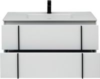 Тумба под раковину Allen Brau Reality 100 1.32007.WM подвесная Белая матовая — фото 10, Тумбы под раковину