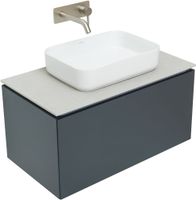 Тумба под раковину Allen Brau Infinity 85 1.21002.AM подвесная Антрацит матовый — фото 13, Тумбы под раковину