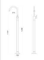 Товар: Смеситель для раковины Webert Rimini , черный арт-RI832101560 - фото 2 Смеситель для раковины Webert Rimini , черный арт-RI832101560 — фото 2, Смесители для раковины