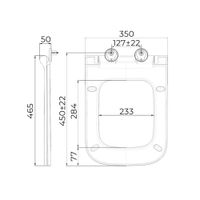 Товар: Крышка-сиденье для унитаза Terminus Ното 94S04W, белый - фото 2 Крышка-сиденье для унитаза Terminus Ното 94S04W, белый — фото 2, Сиденья для унитаза