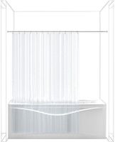 Карниз для ванны Aquanet прямой 190 00158951 — фото 3, Карнизы для ванной