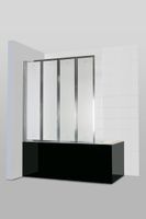 Товар: Шторка на ванну Ceruttispa Bouna 131х139 профиль Хром стекло матовое - фото 7 Шторка на ванну Ceruttispa Bouna 131х139 профиль Хром стекло матовое — фото 7, Складные шторки для ванной