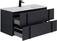 Тумба под раковину Allen Brau Reality 100 1.32007.AM подвесная Антрацит матовый — фото 10, Тумбы под раковину