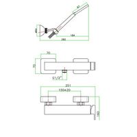 Товар: Смеситель для душа Fiore Kube , хром арт-100CR8540 - фото 2 Смеситель для душа Fiore Kube , хром арт-100CR8540 — фото 2, Смеситель для душа