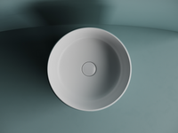 Раковина-чаша Ceramicanova Element 36 CN6073MW Белая матовая — фото 5, Раковины накладные