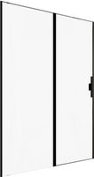 Душевая дверь Allen Brau Priority 140 3.31012.BBA профиль Черный брашированный стекло прозрачное — фото 11, Распашные душевые двери