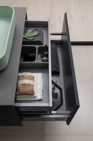 Тумба под раковину Allen Brau Infinity 85 1.21002.AM подвесная Антрацит матовый — фото 33, Тумбы под раковину