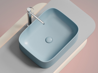 Раковина-чаша Ceramicanova Element 51 CN6052ML Голубая матовая — фото 4, Раковины накладные