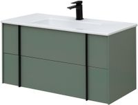 Тумба под раковину Allen Brau Reality 100 1.32007.CGM подвесная Олива матовая — фото 66, Тумбы под раковину
