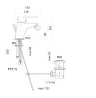 Смеситель для биде Fiore KEVON , белый арт-81BB8130 — фото 2, Смесители для биде