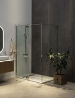 Душевой уголок Allen Brau Fantasy 140x90 3.11004-00 профиль Хром стекло прозрачное — фото 22, Прямоугольные душевые уголки