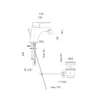 Смеситель для биде Webert Sax Evolution , белый арт-SE840102740 — фото 2, Смесители для биде
