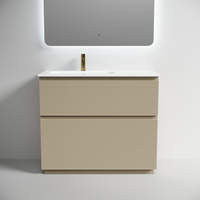 Тумба напольная SANCOS Folk Floor левая 995х445х850, c двумя ящиками оснащенными доводчиками, Капучино, арт. арт-FL100FLCP — фото 1, Тумбы под раковину