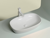 Раковина-чаша Ceramicanova Element 60 CN6049 Белая глянцевая — фото 1, Раковины накладные