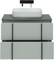 Тумба под раковину Allen Brau Reality 80 1.32005.PWM подвесная Папирус матовый — фото 22, Тумбы под раковину